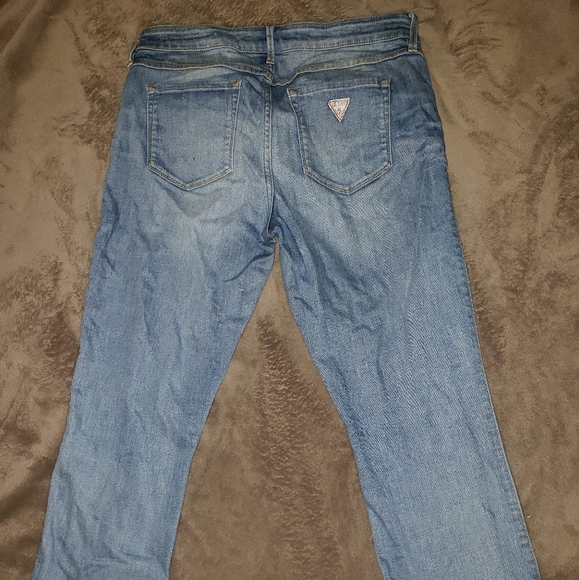Guess Jeans crop mid light wash - Picture 2 of 3